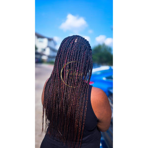 Cornrows with Box Braids