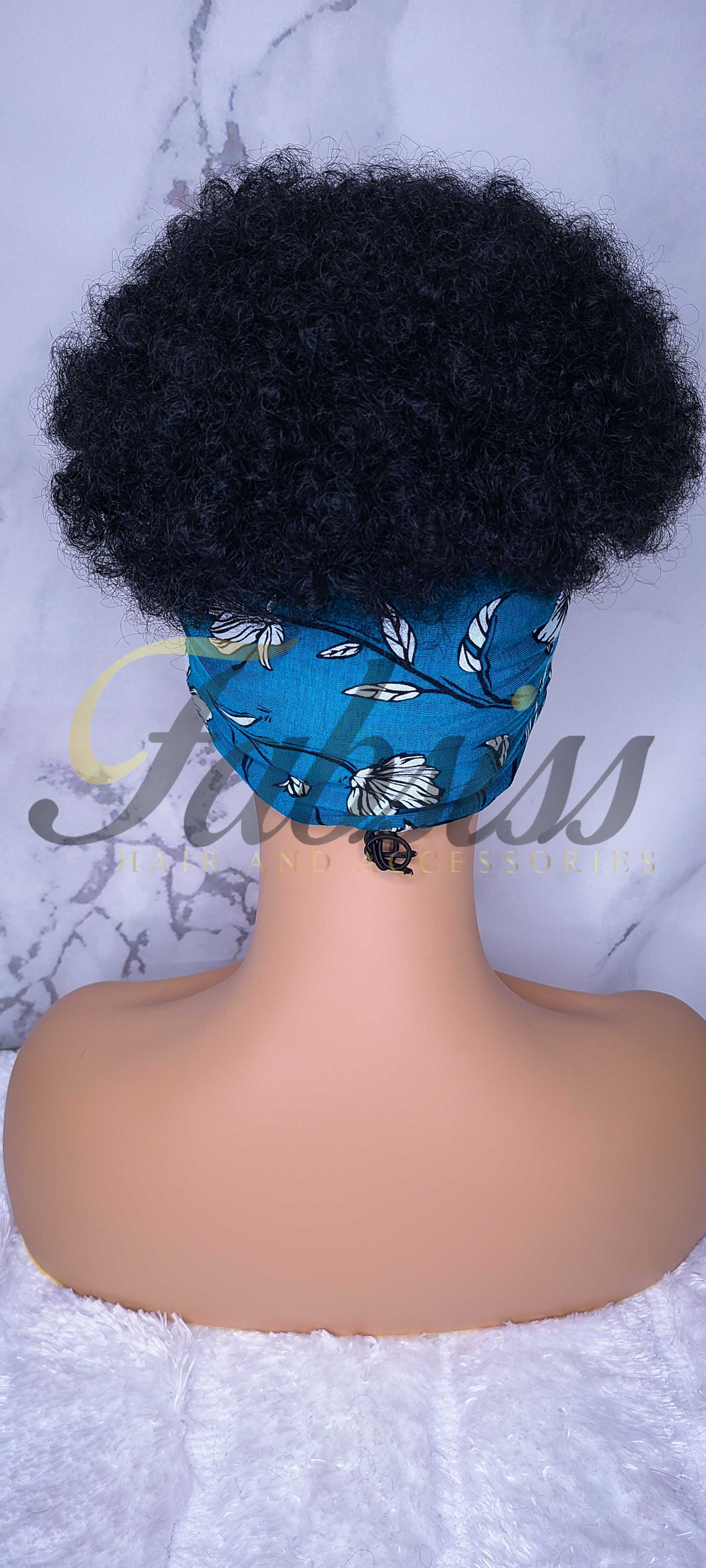 Regular 2in1 Floral Green Wrap Wig | FS150