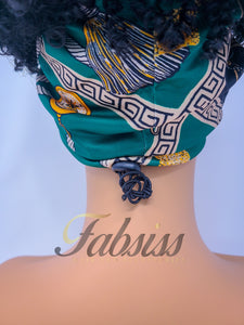 Deluxe Black/Green 2in1 WrapWig| FS 375