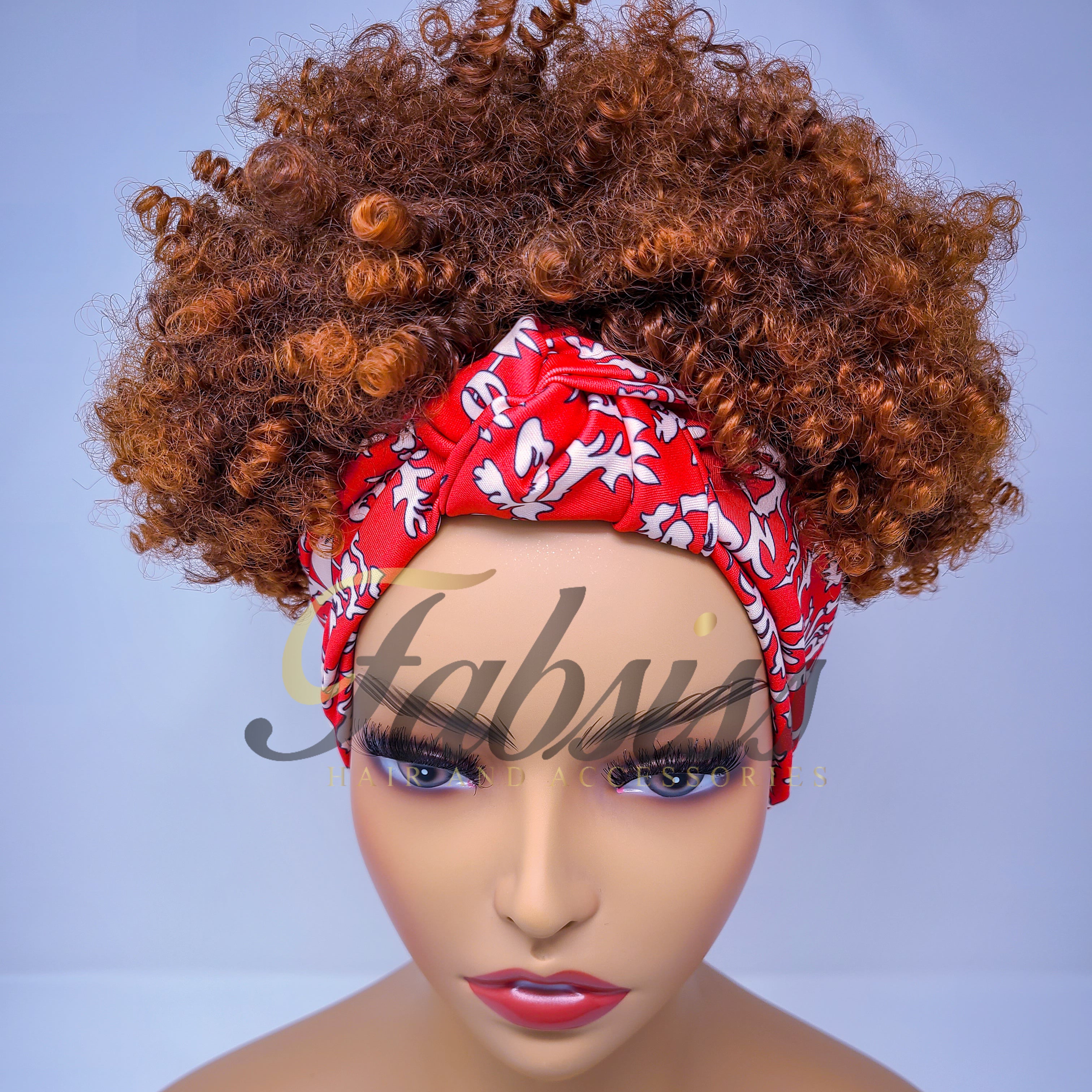 2 in 1 wrapwig fusion | head wrap wig | Afro wig | kinky wig | Wigwrap |  wrapwig