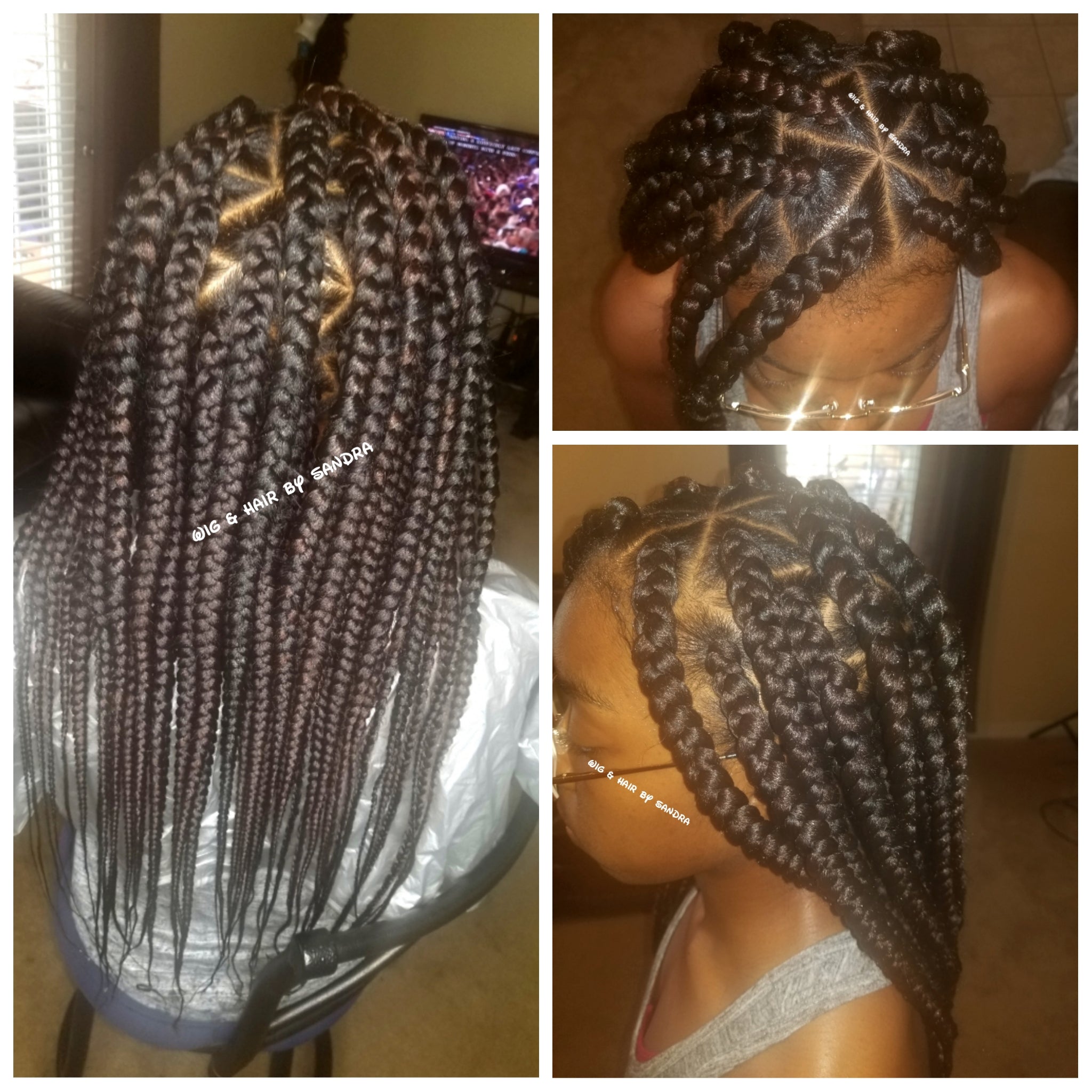 Triangle Box Braids