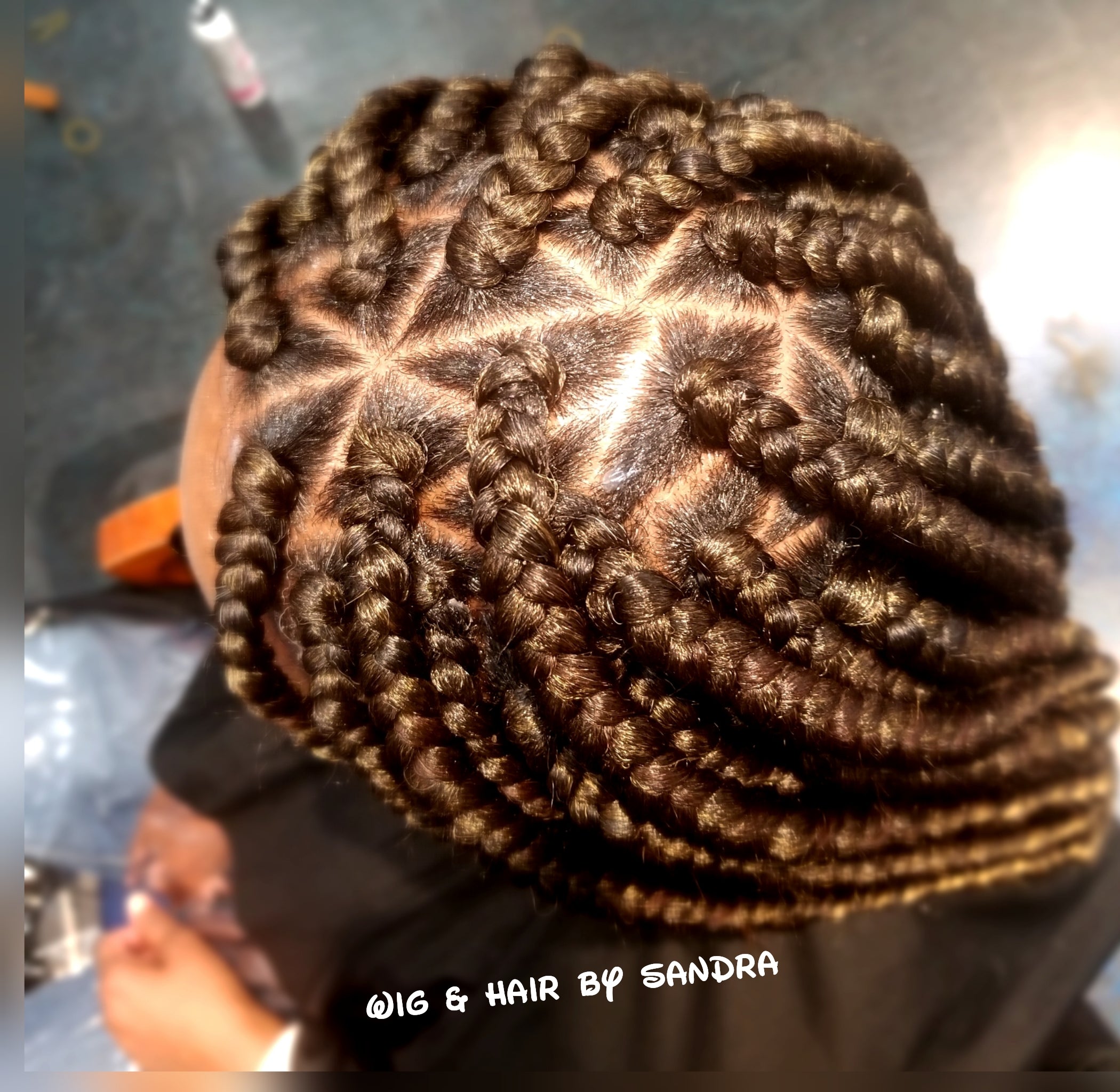 Triangle Box Braids