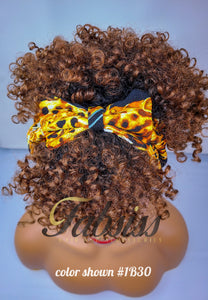 Deluxe Black Gold 2in1 Wrap Wig | FS 350