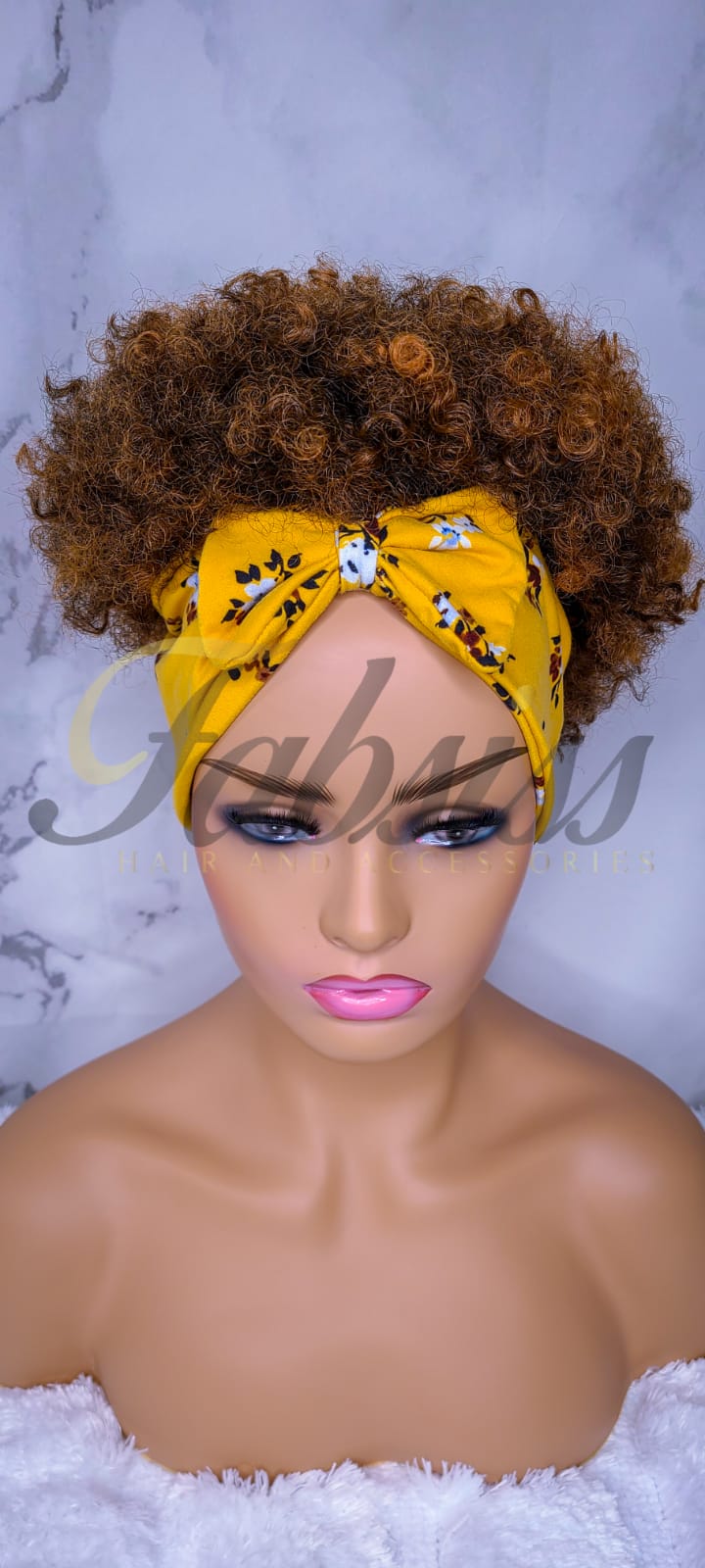 Premium Yellow 2in1 Wrap Wig| FS250